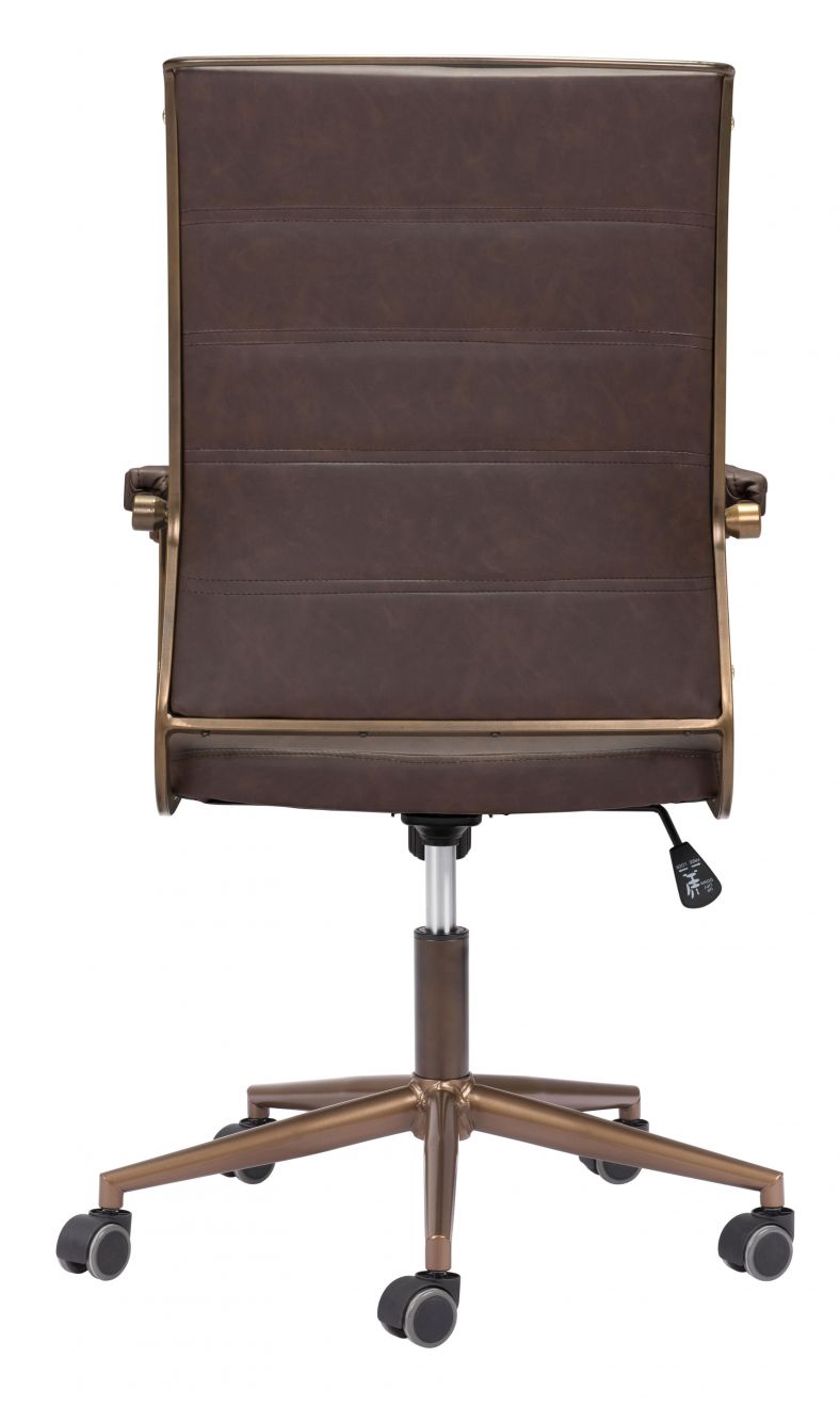 Auction Faux Leather Office Chair LOOMLAN