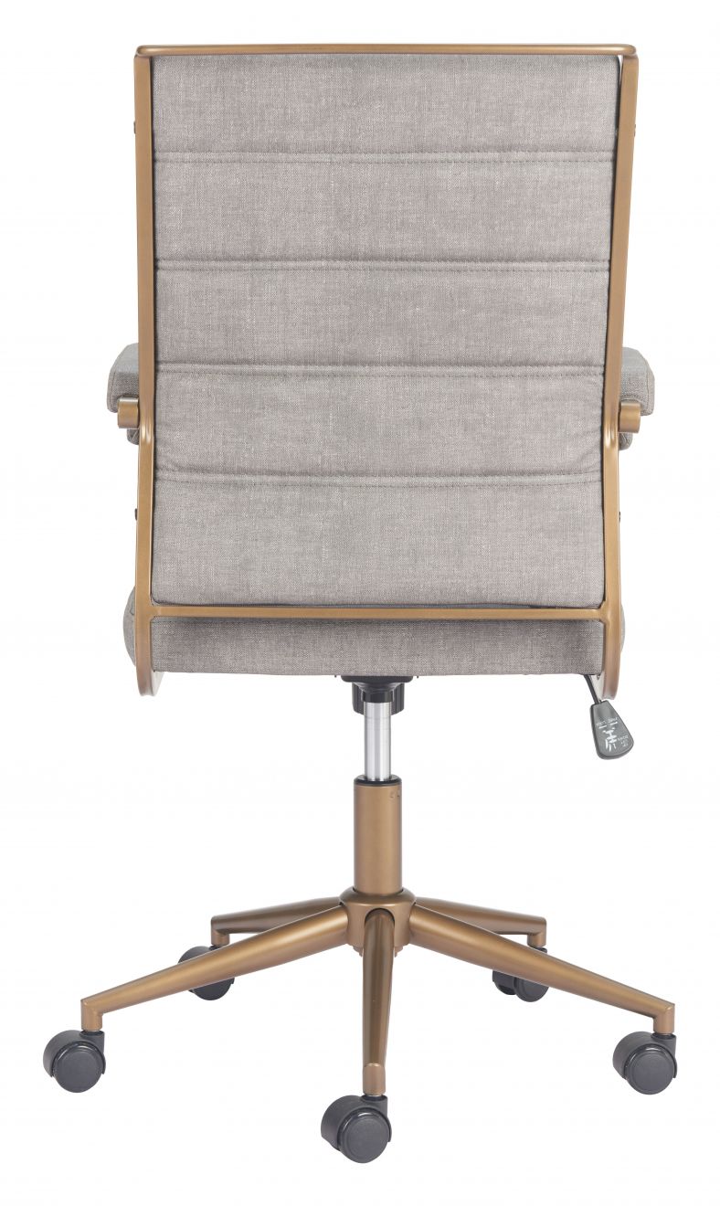 Auction Faux Leather Office Chair LOOMLAN