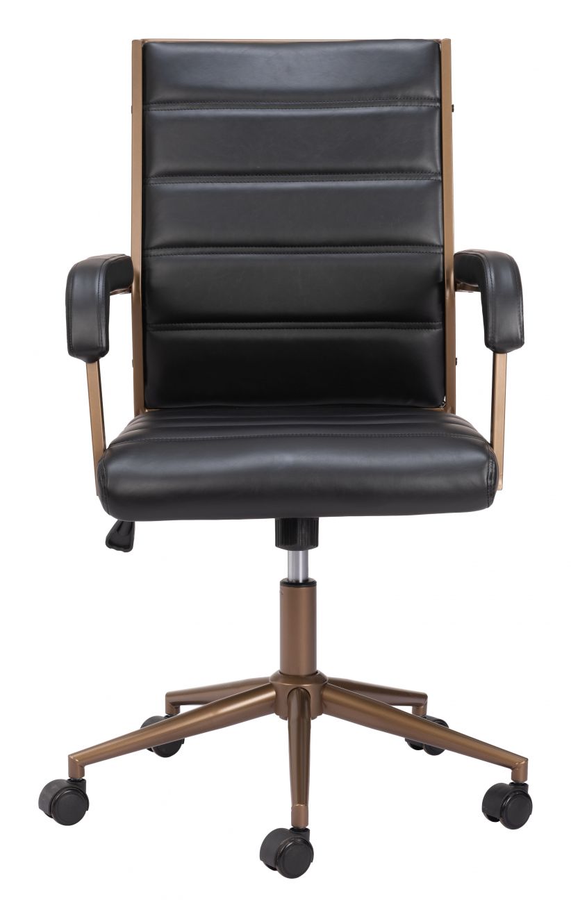 Auction Faux Leather Office Chair LOOMLAN