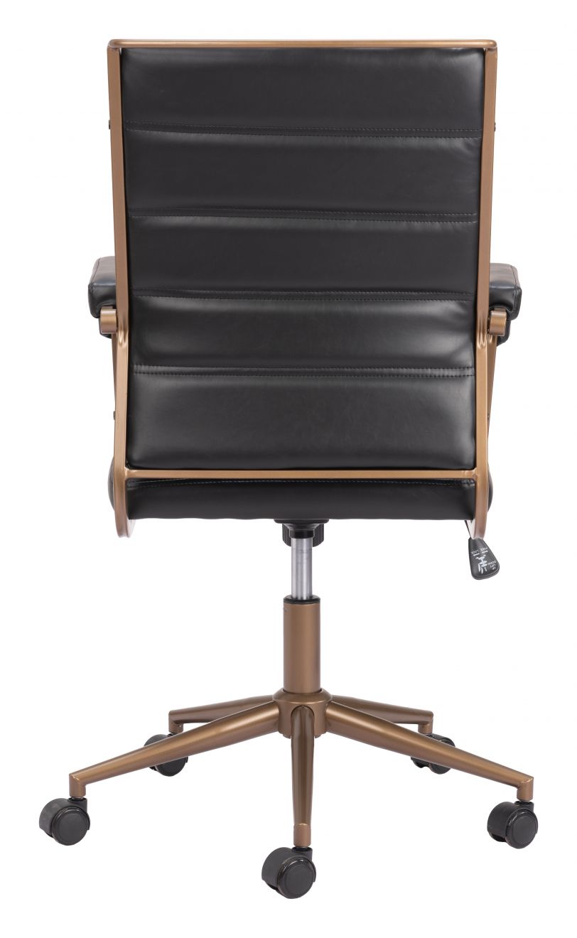 Auction Faux Leather Office Chair LOOMLAN