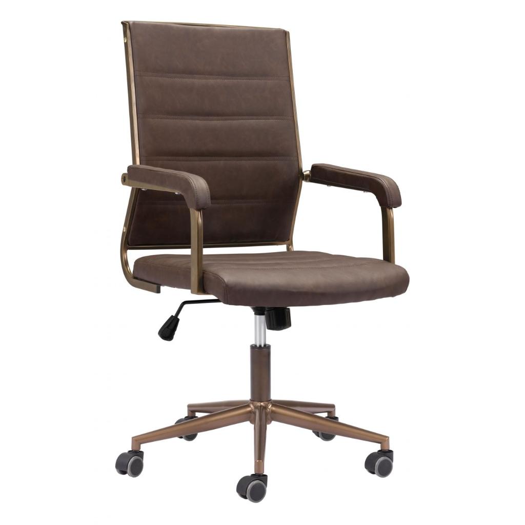 Auction Faux Leather Office Chair LOOMLAN