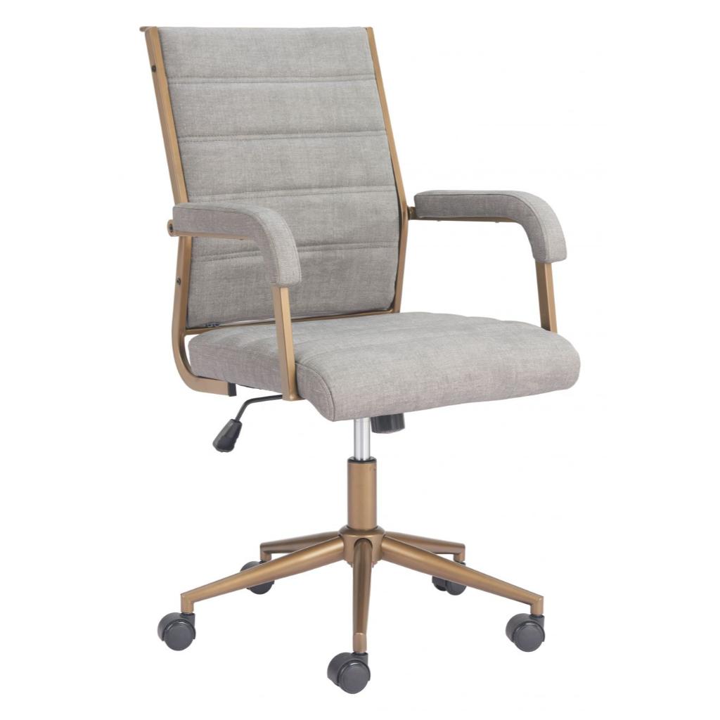 Auction Faux Leather Office Chair LOOMLAN