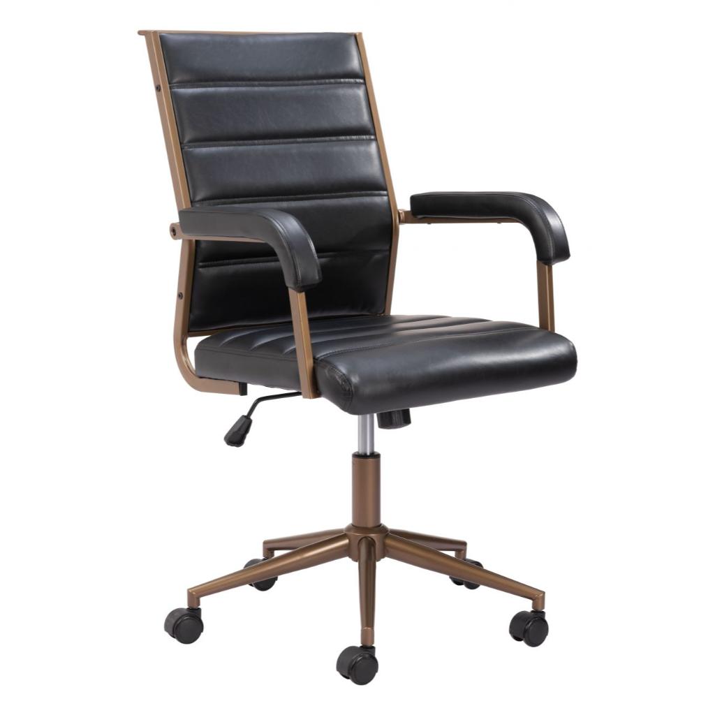 Auction Faux Leather Office Chair LOOMLAN