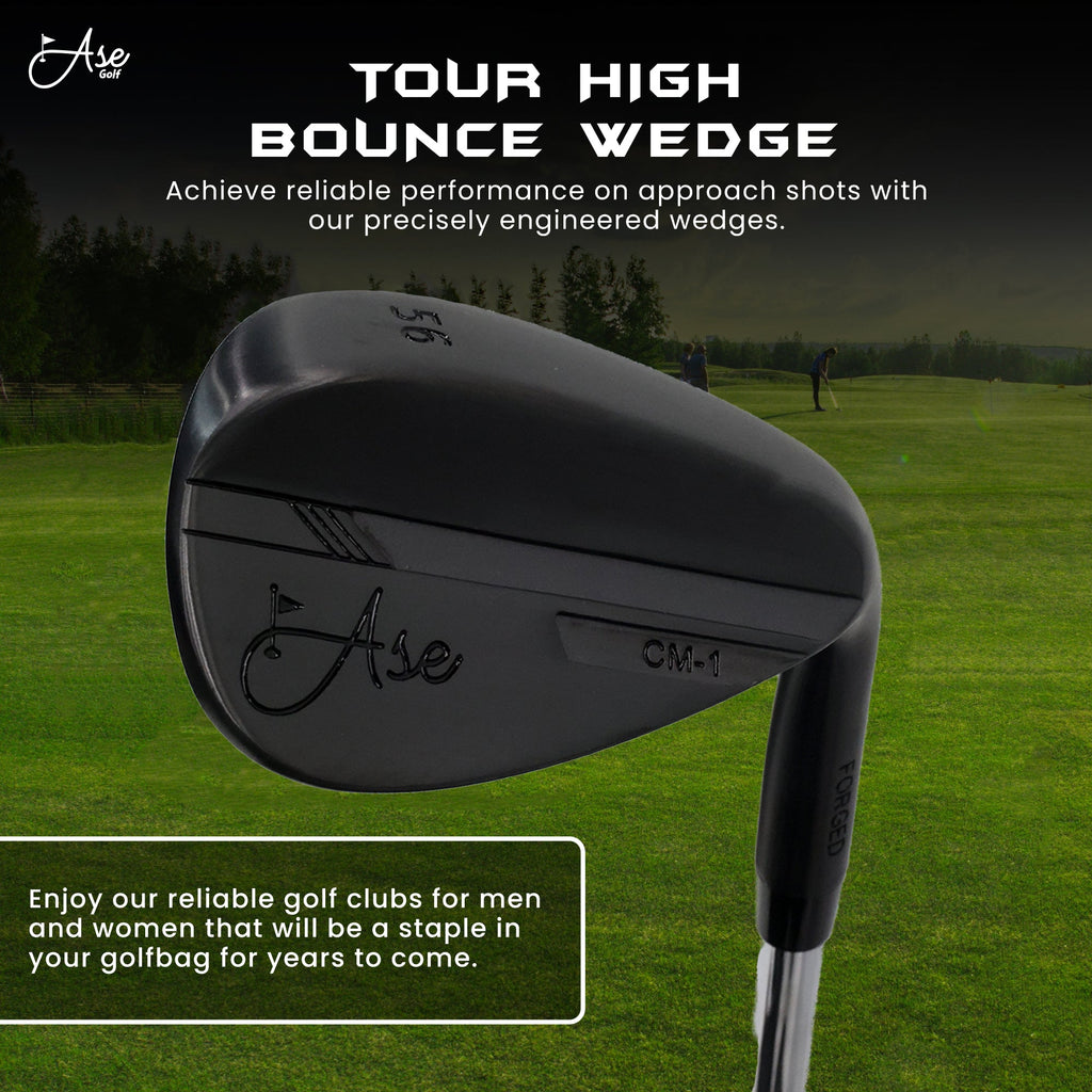 Ase BLACKOUT 3-Piece Wedge Set (52,56,60) Ase Golf