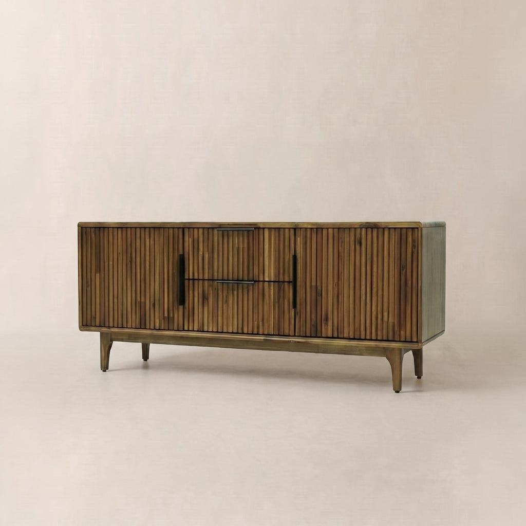 Bosk Wood Fluted TV Stand Megsu