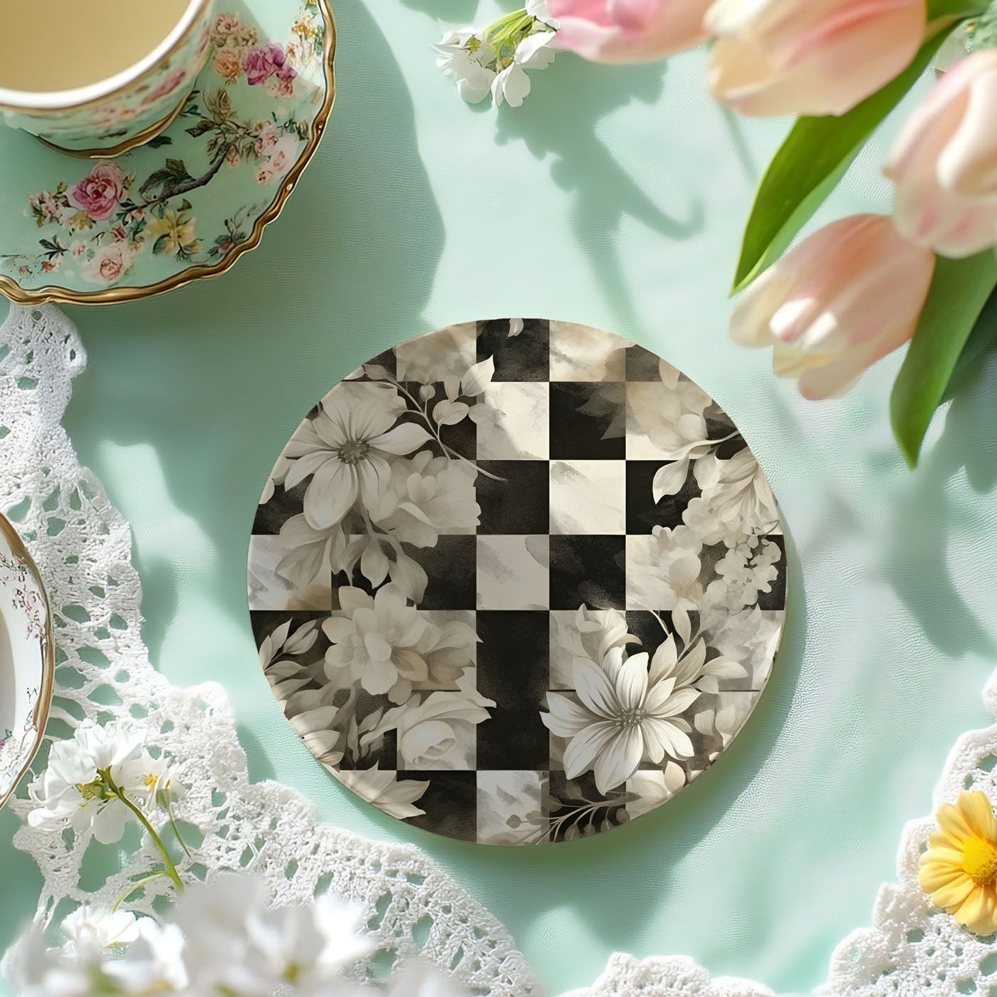 Courtly Check Coasters Gia Roma