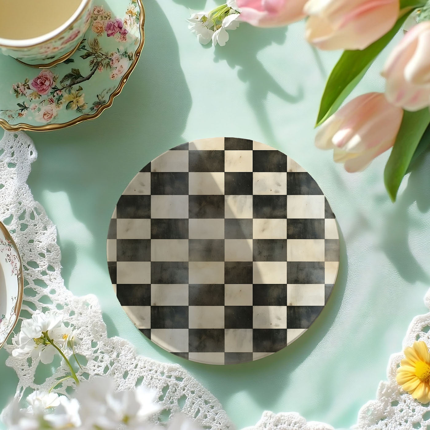 Courtly Check Coasters Gia Roma