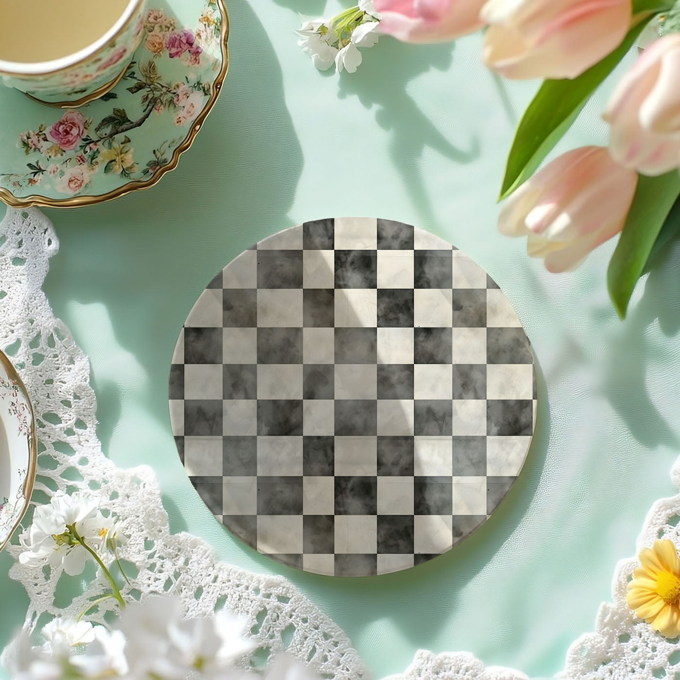 Courtly Check Coasters Gia Roma