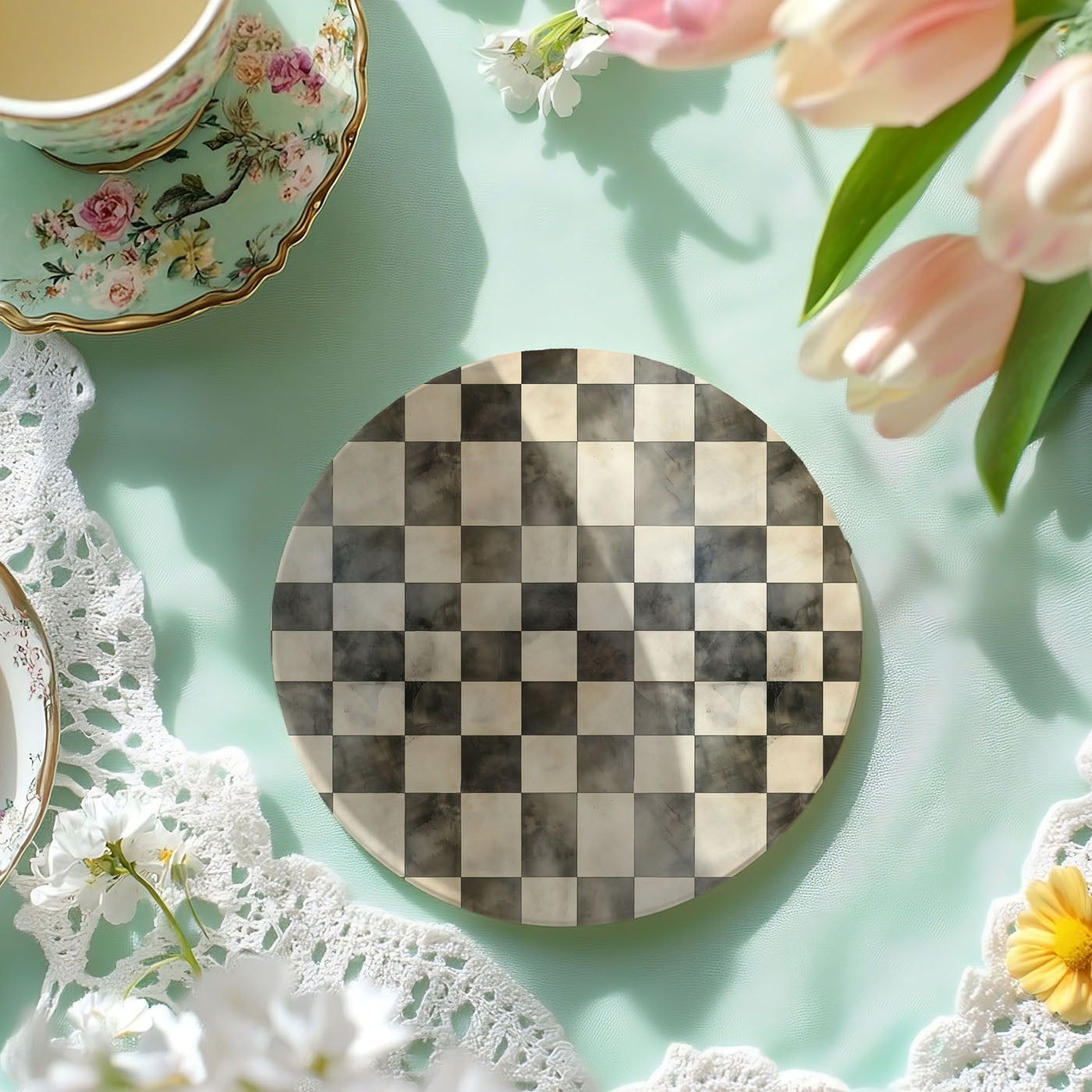 Courtly Check Coasters Gia Roma