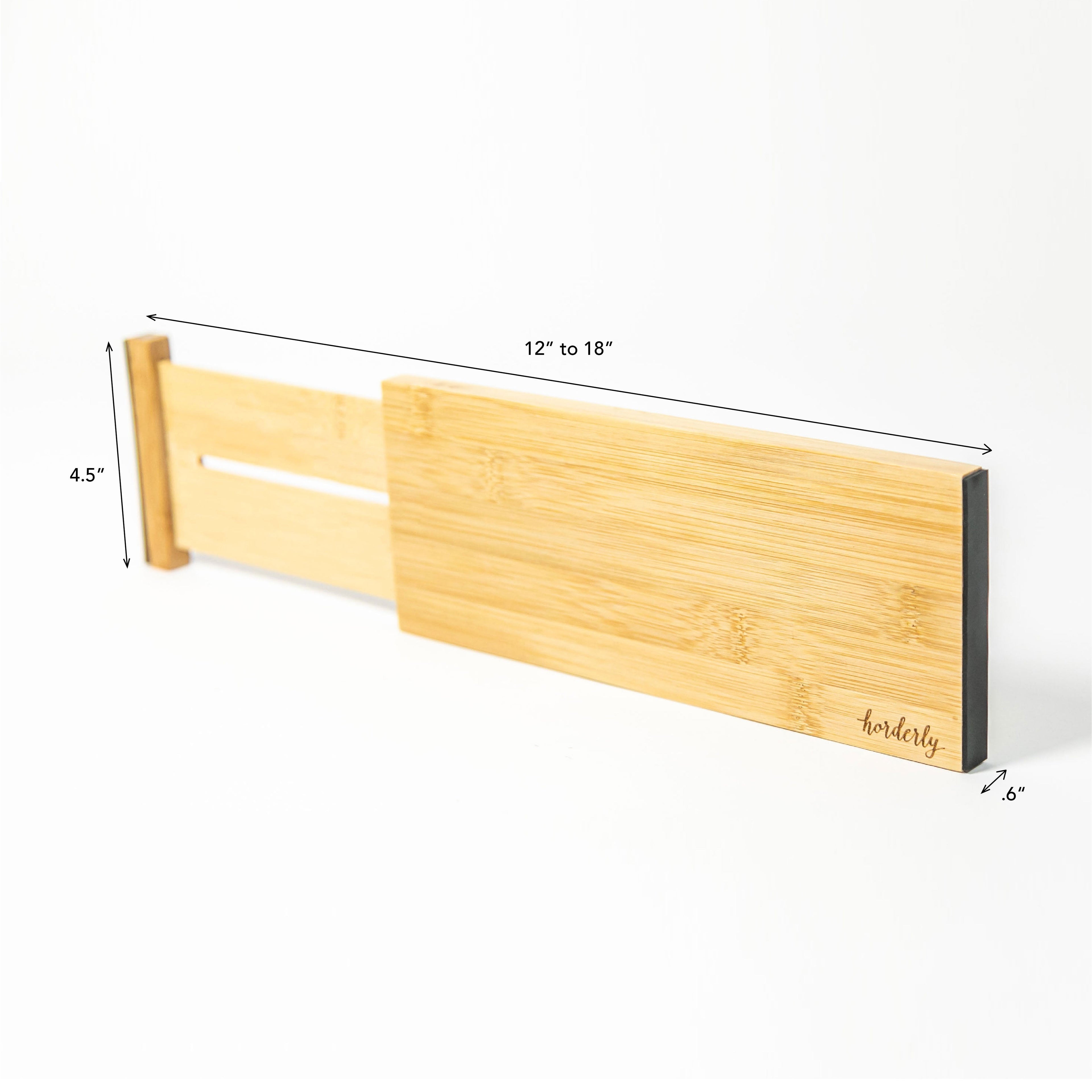 Bamboo Expandable Drawer Dividers – Natural Horderly