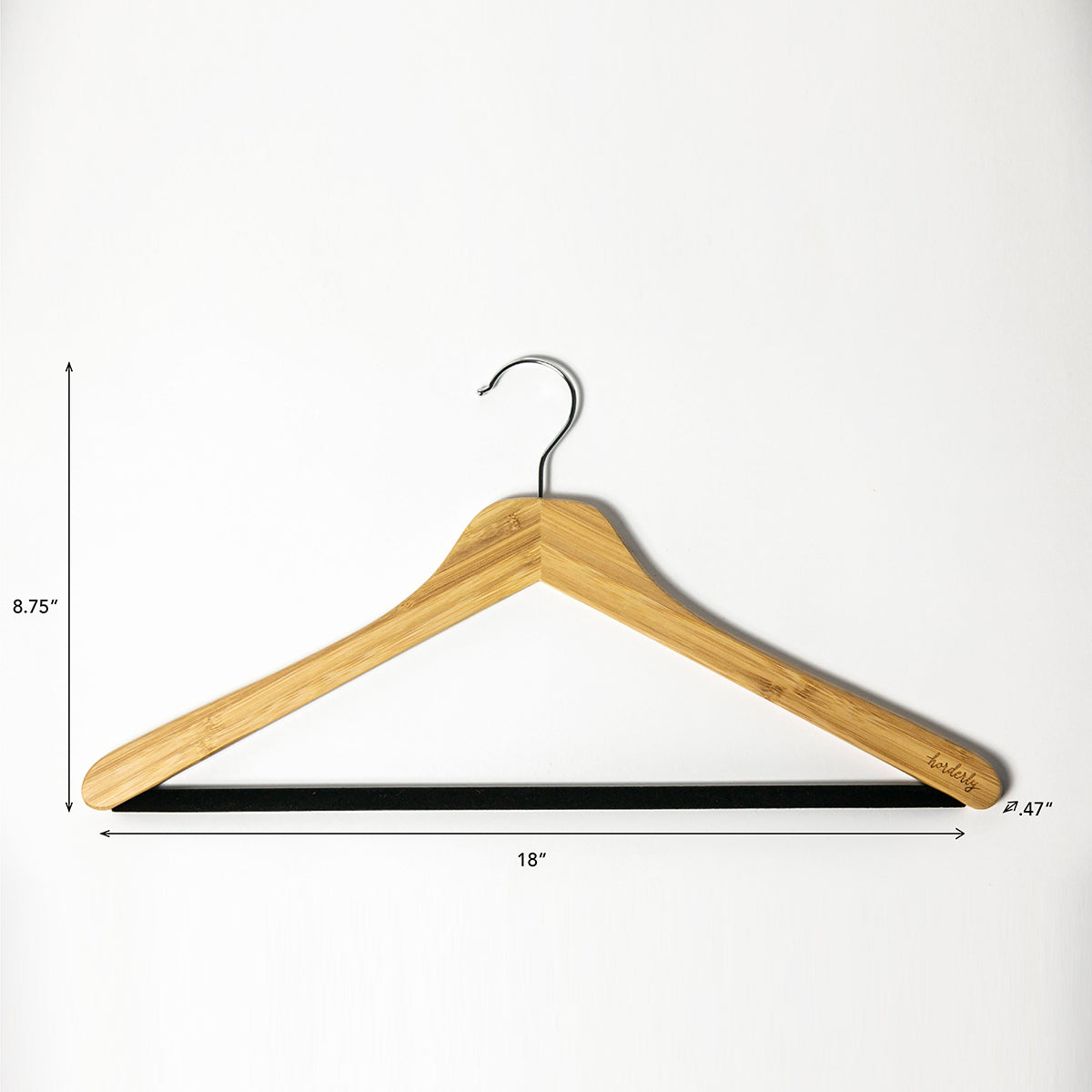 Bamboo Hangers (with Velvet Bar) Horderly