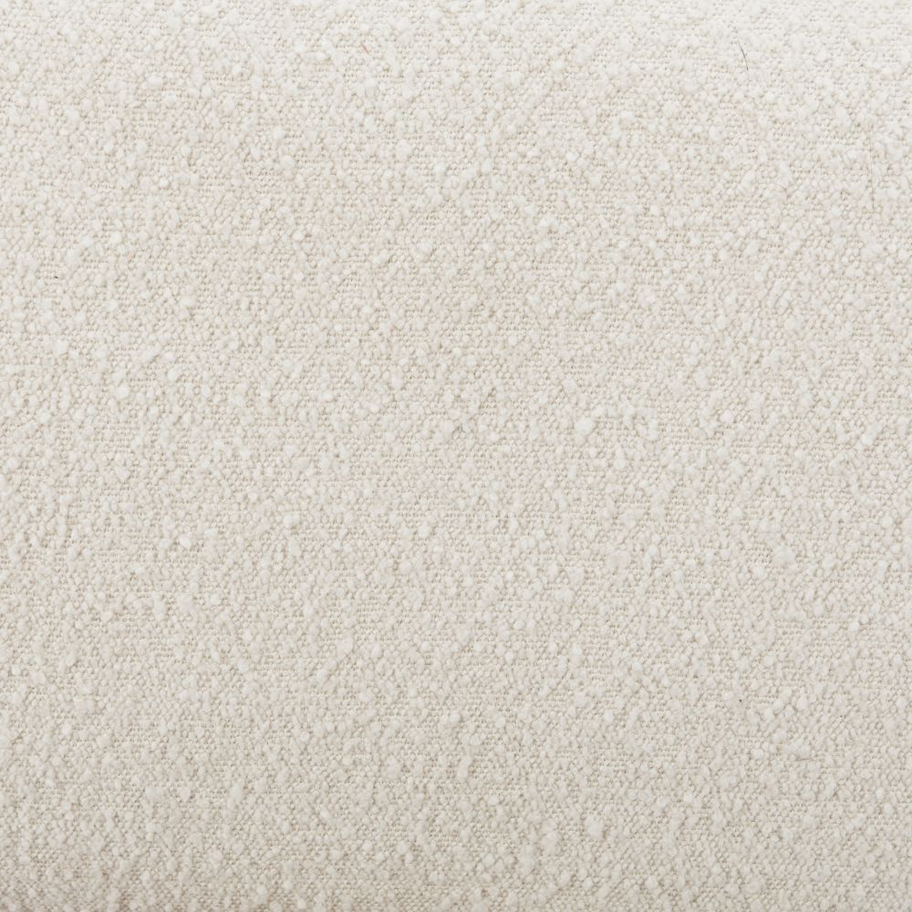 Baris Ivory Textured Fabric Nightstand Ivory LOOMLAN