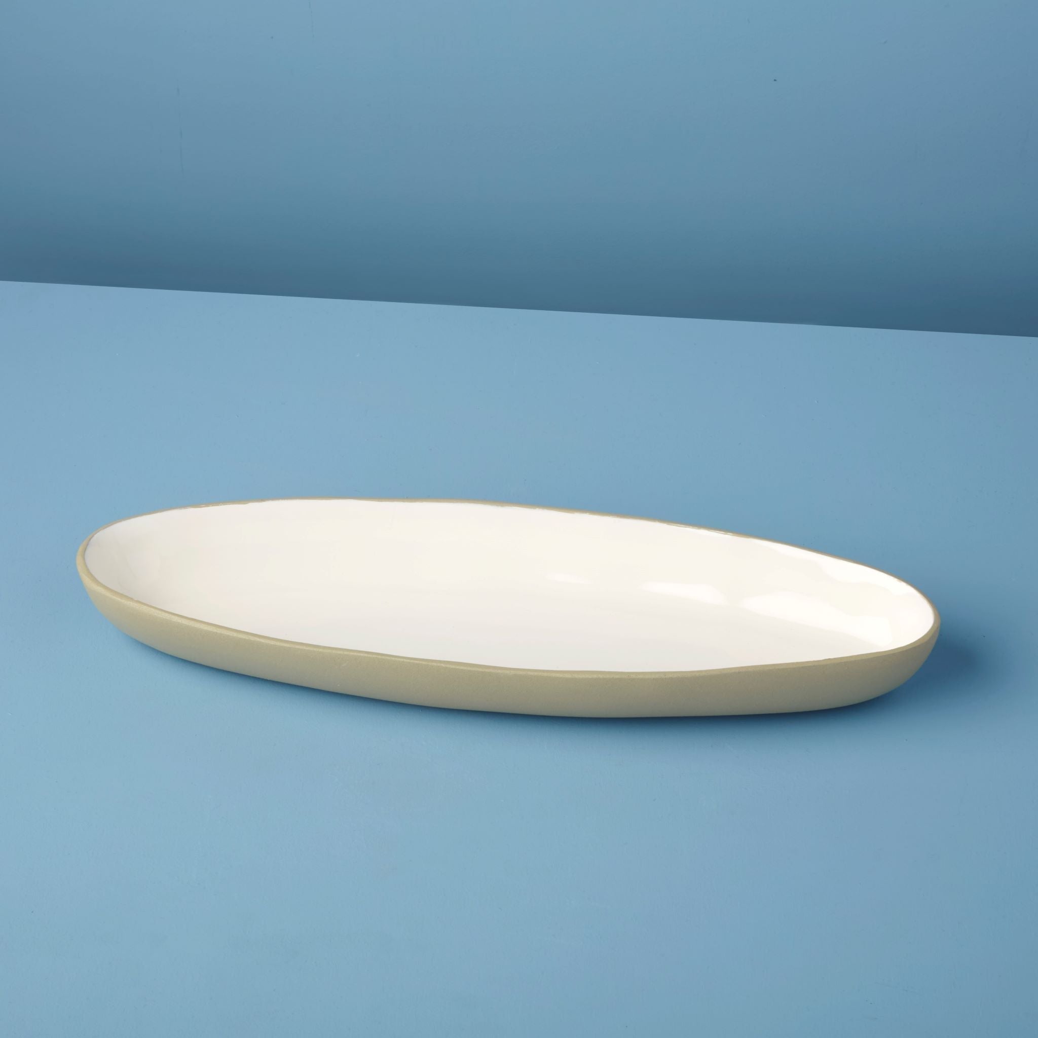 Alto Oval Dish, Dove Tea + Linen