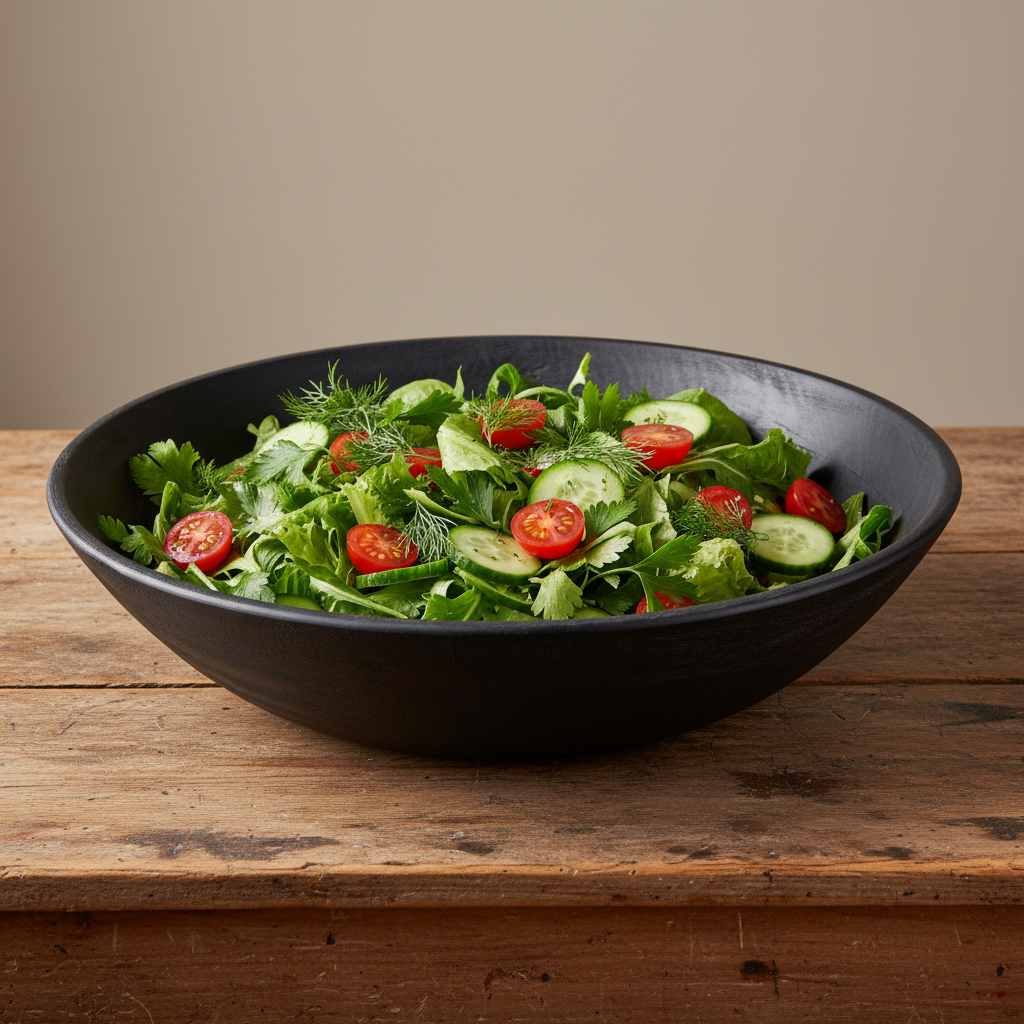 Arendal Black Mango Oversized Bowl Tea + Linen