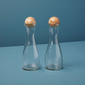 Glass & Mango Wood Cruet Set Tea + Linen