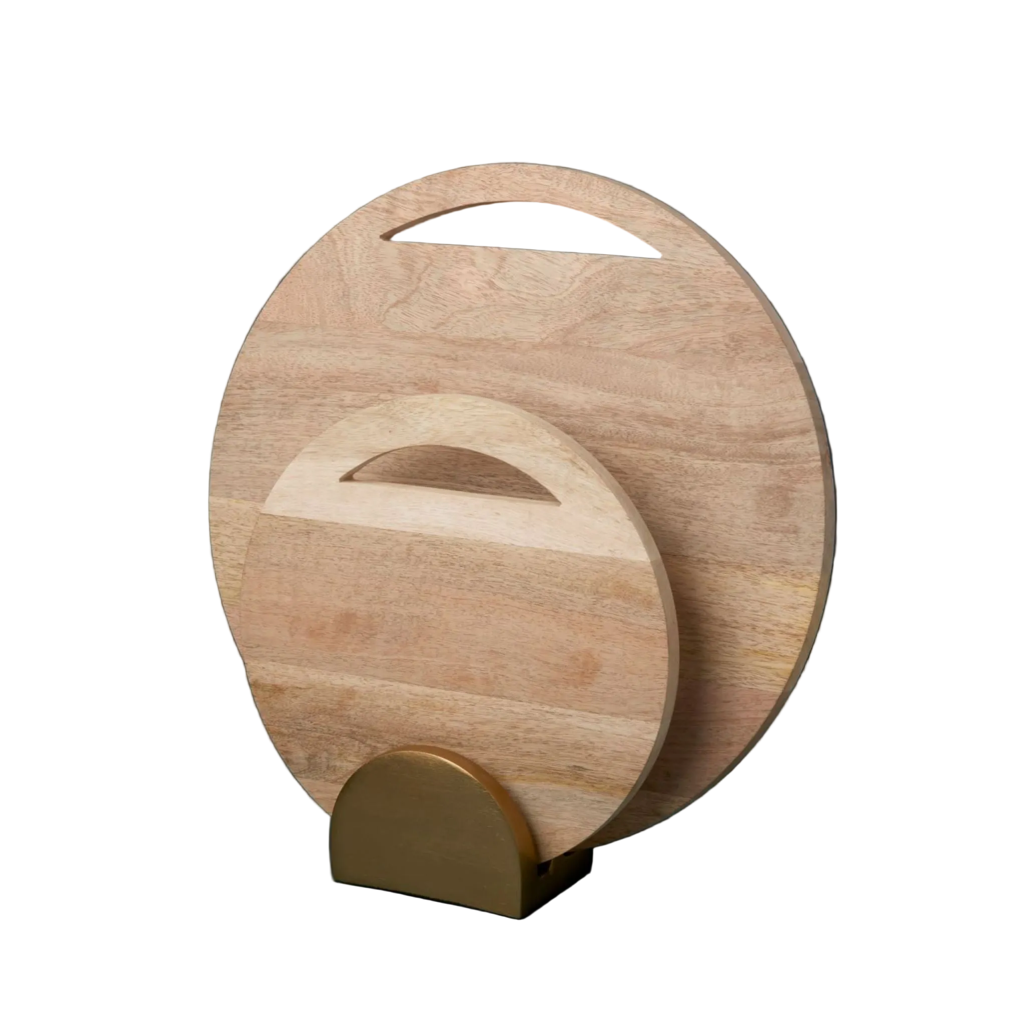 Leo Round Boards & Stand Set Tea + Linen