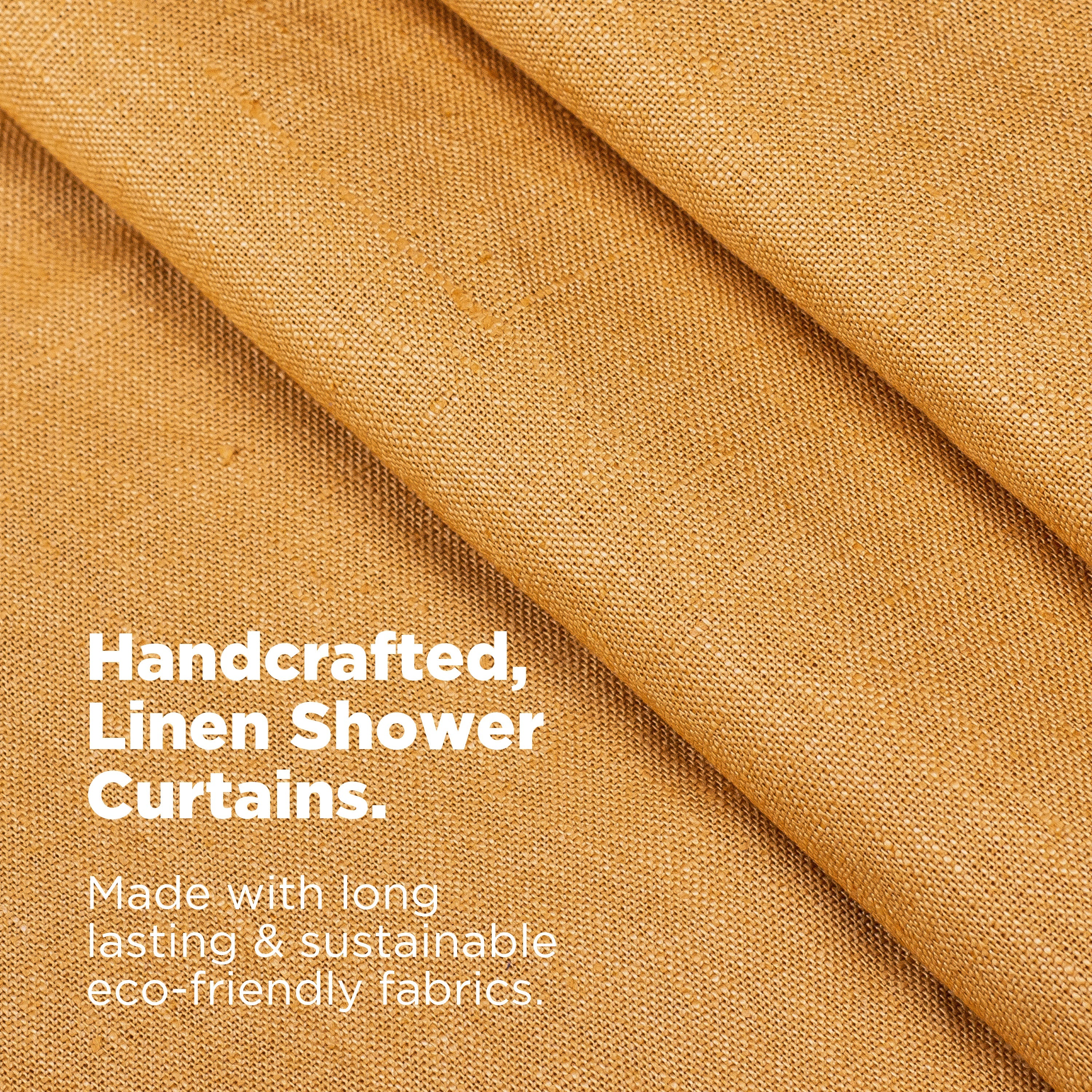 Linen Shower Curtain – Bath, Tub + Stall Sizes