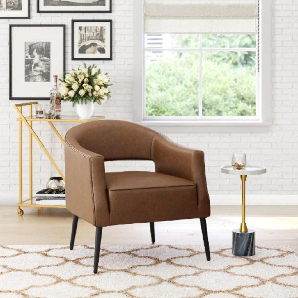 Berkeley Leather Accent Chair