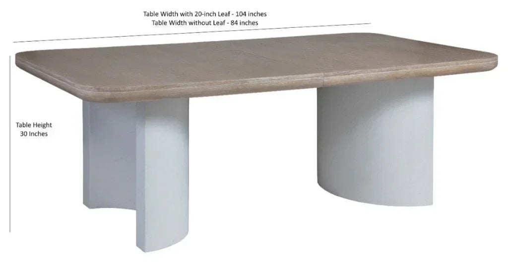 Bodhi 84-104 Extending Dining Table with MIXED Chairs 5PC