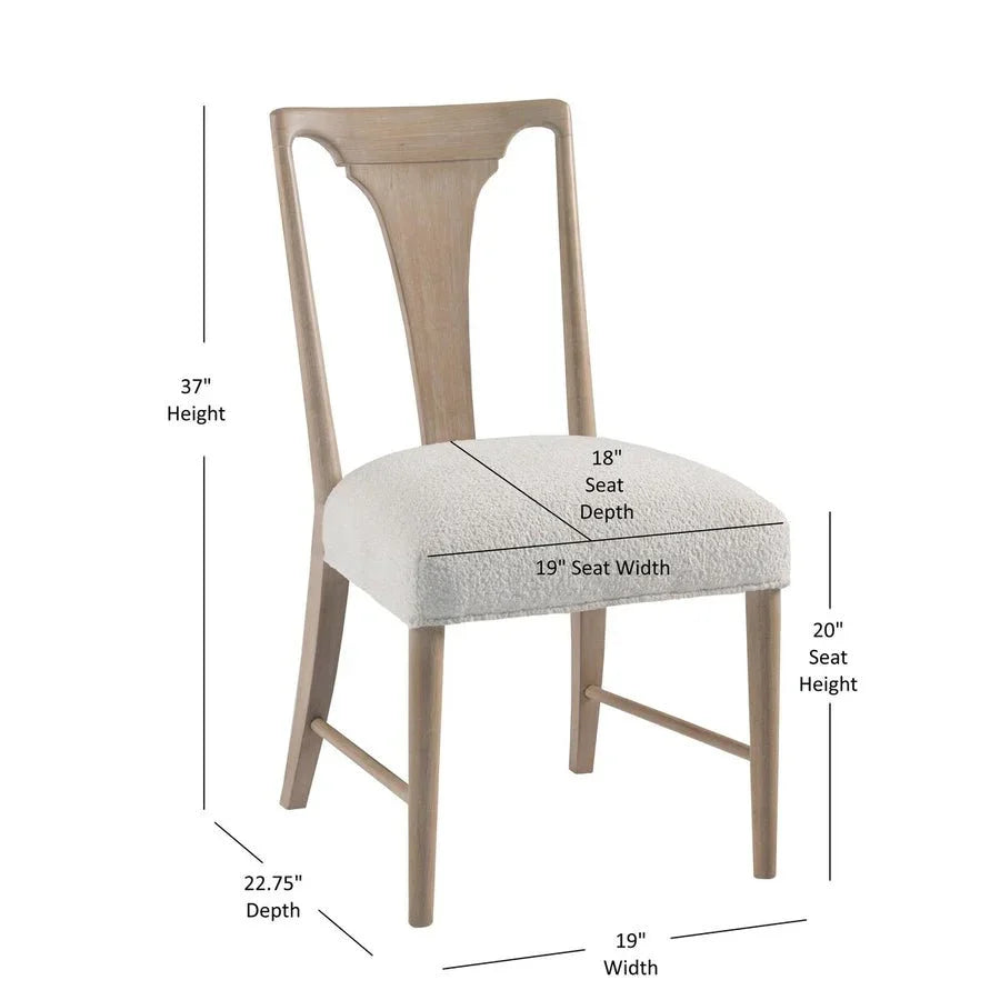 Bodhi Slat Back Performance Fabric Side Chair 2PC
