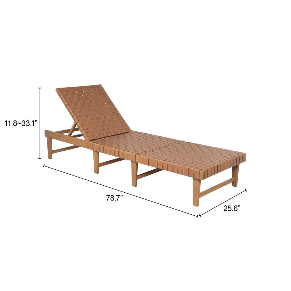 Breath Rattan Weave Outdoor Chaise Lounge