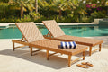 Breath Rattan Weave Outdoor Chaise Lounge