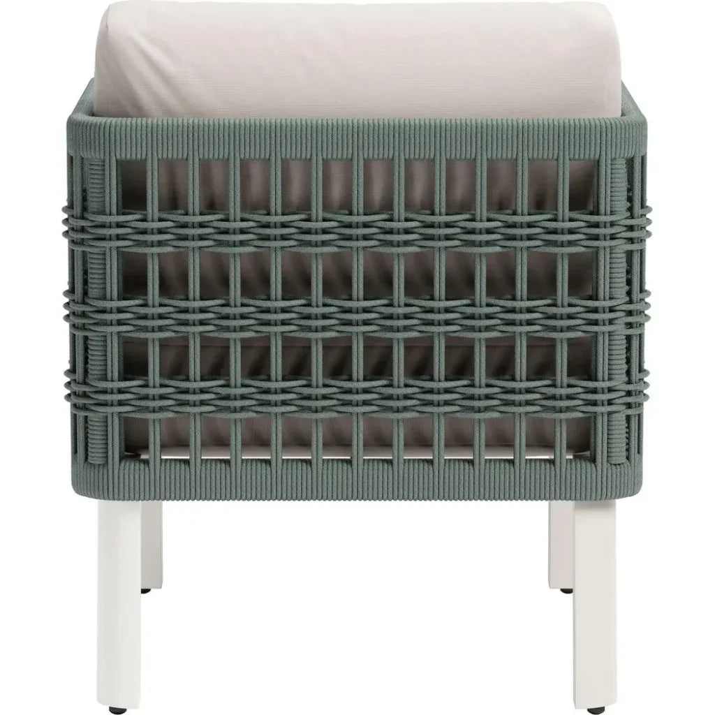 Bridgehampton Aluminum White Armchair LOOMLAN