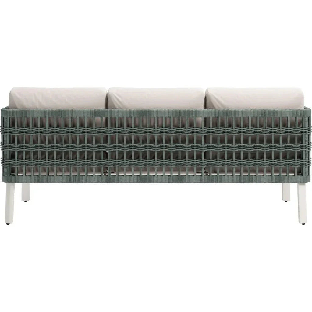 Bridgehampton White Sofa Washable Cushion LOOMLAN