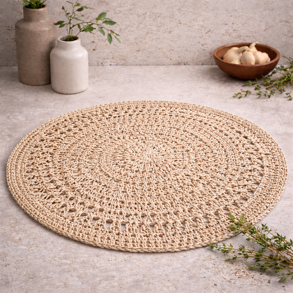 Malibu Handwoven Scallop Placemats Busa Designs