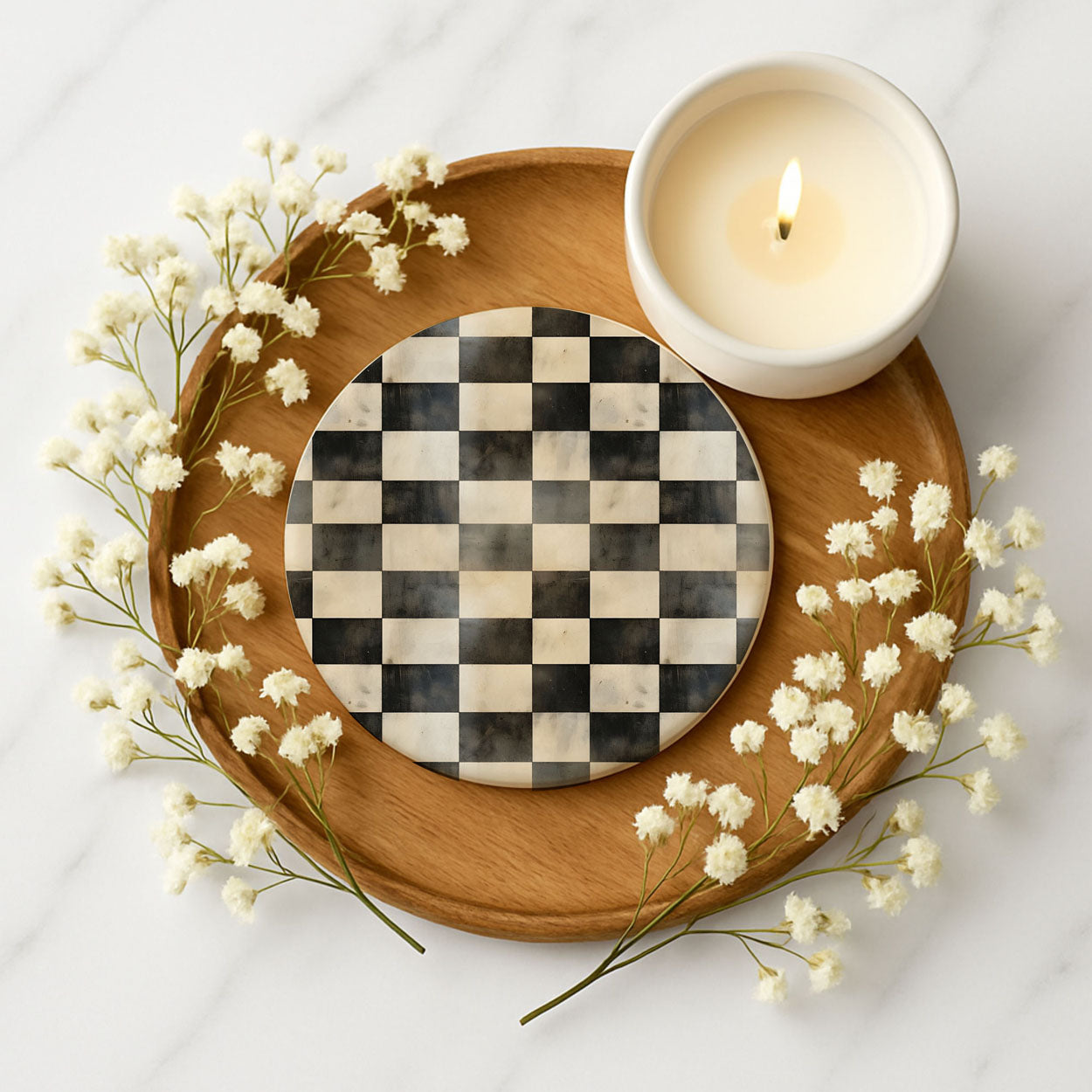 Courtly Check Coasters Gia Roma