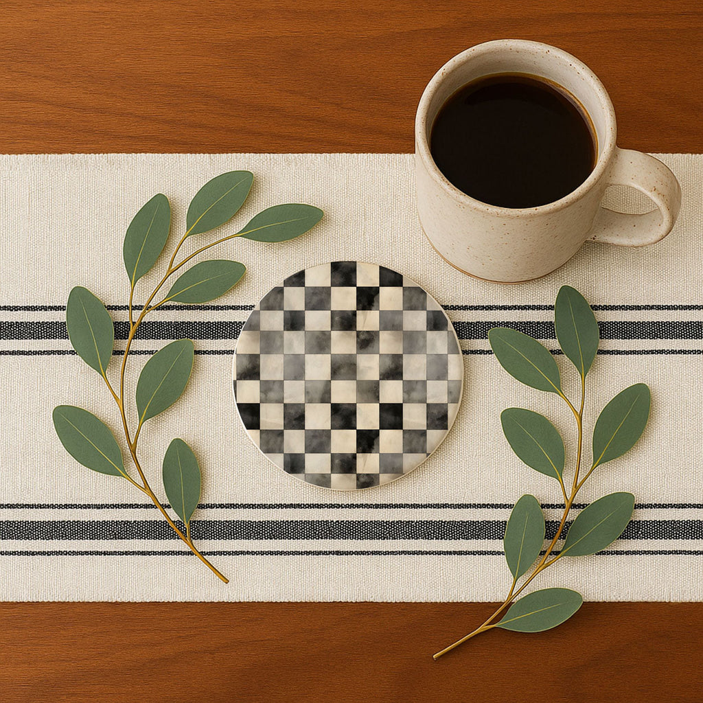 Courtly Check Coasters Gia Roma