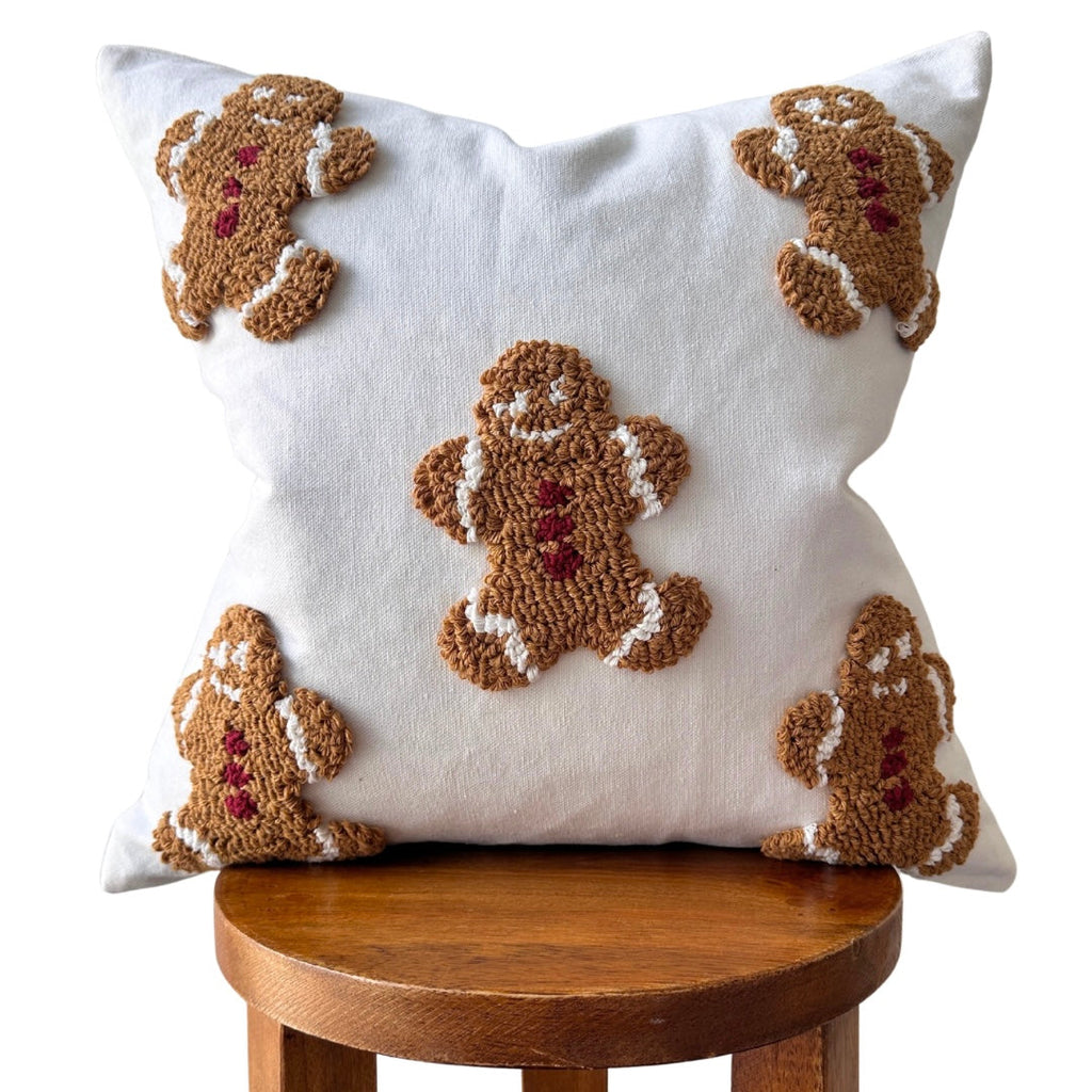 Mini Gingerbread Pillow Cover Busa Designs