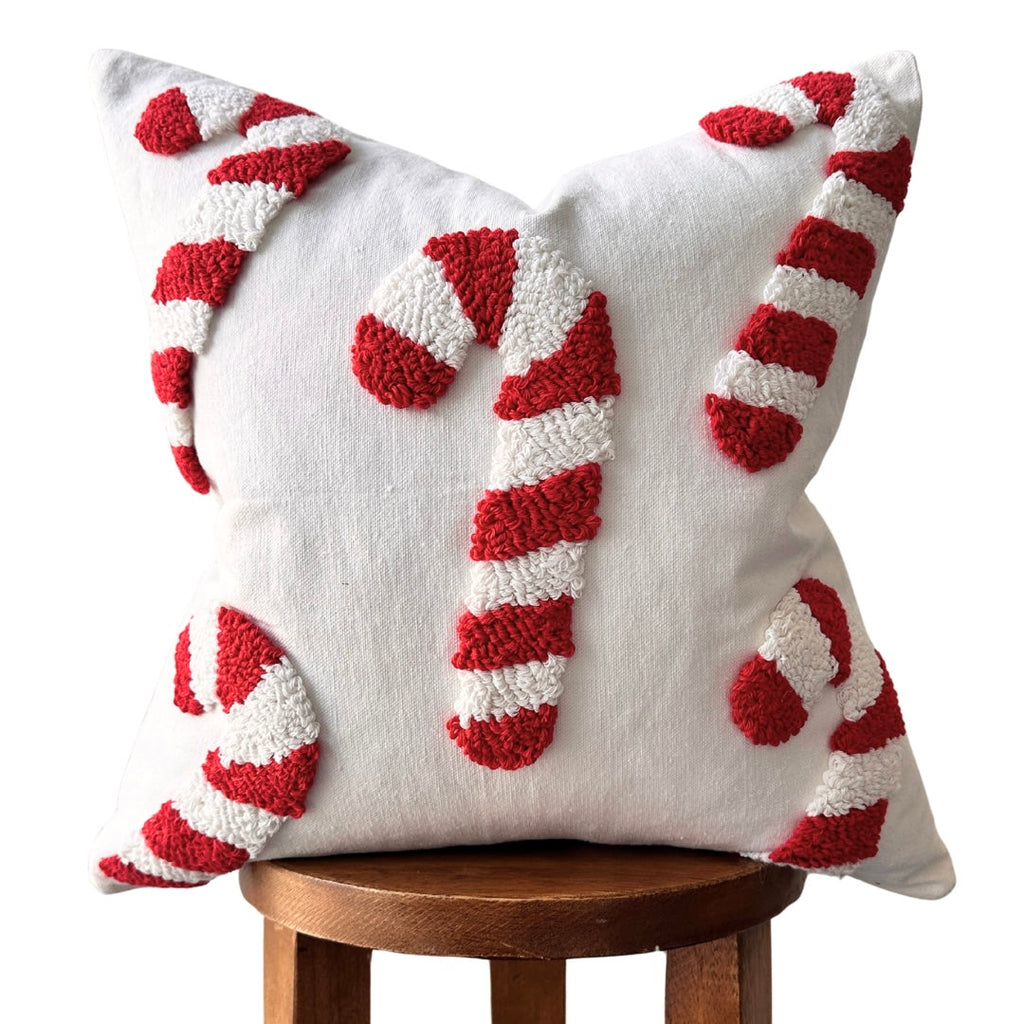 Candy Cane Pillow Cover Busa Designs
