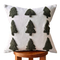 Tufted Christmas Tree Pillow Cover Busa Designs