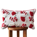 Candy Cane & Santa Hat Lumbar Pillow Cover Busa Designs