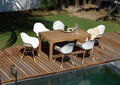 Rinjani Rectangular Table and 6 Chamonix Arm Chair LifestyleGarden US
