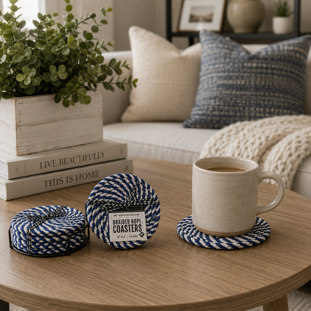 Blue Braided 4pk Gia Roma