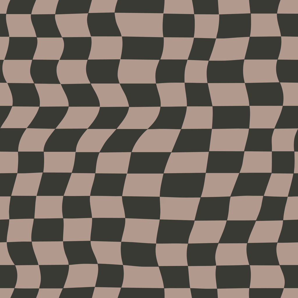 Checked In Wallpaper WALL BLUSH