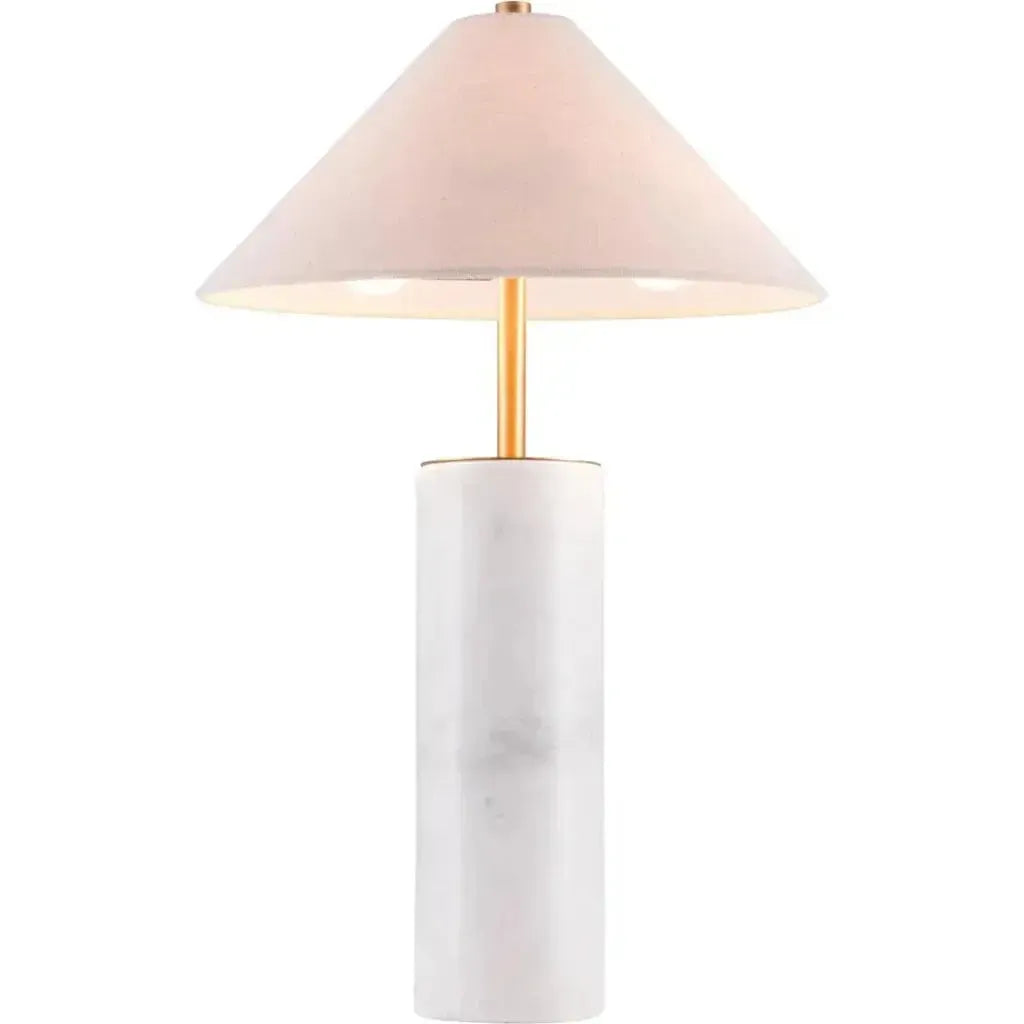Ciara Table Lamp Beige & White