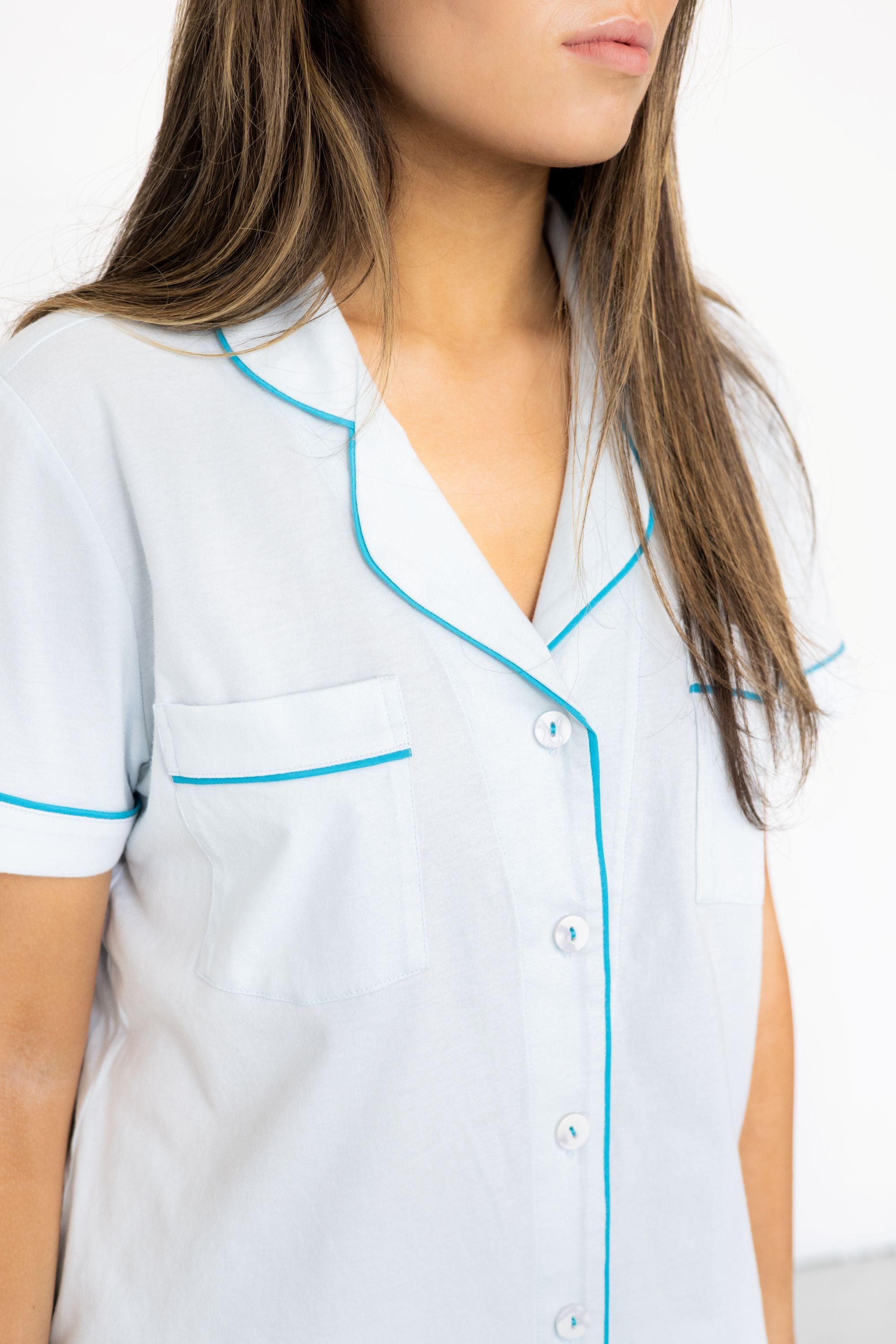 Classic Luxury Capri Pajamas in  Brushed Pima Cotton