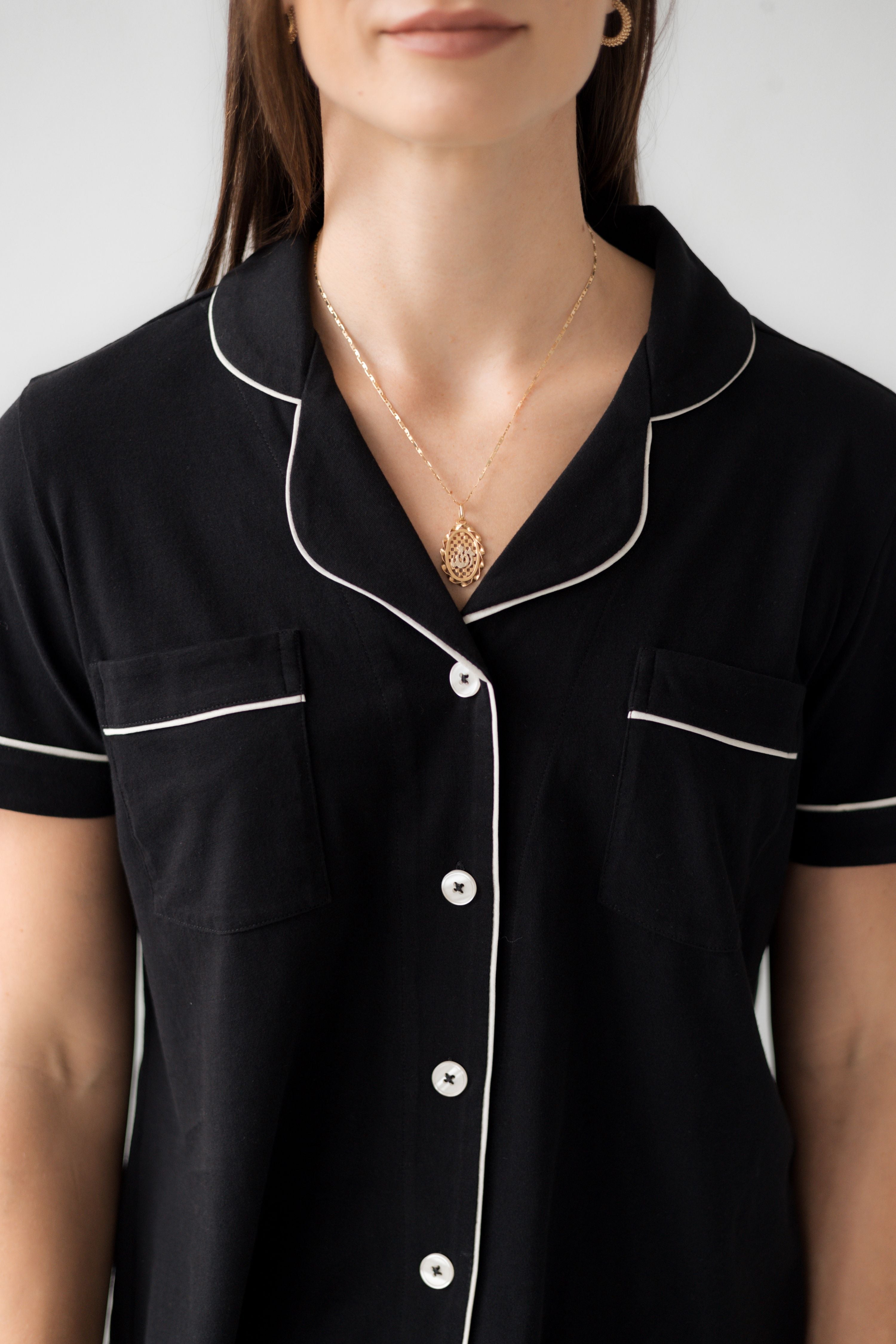 Classic Luxury Capri Pajamas in  Brushed Pima Cotton