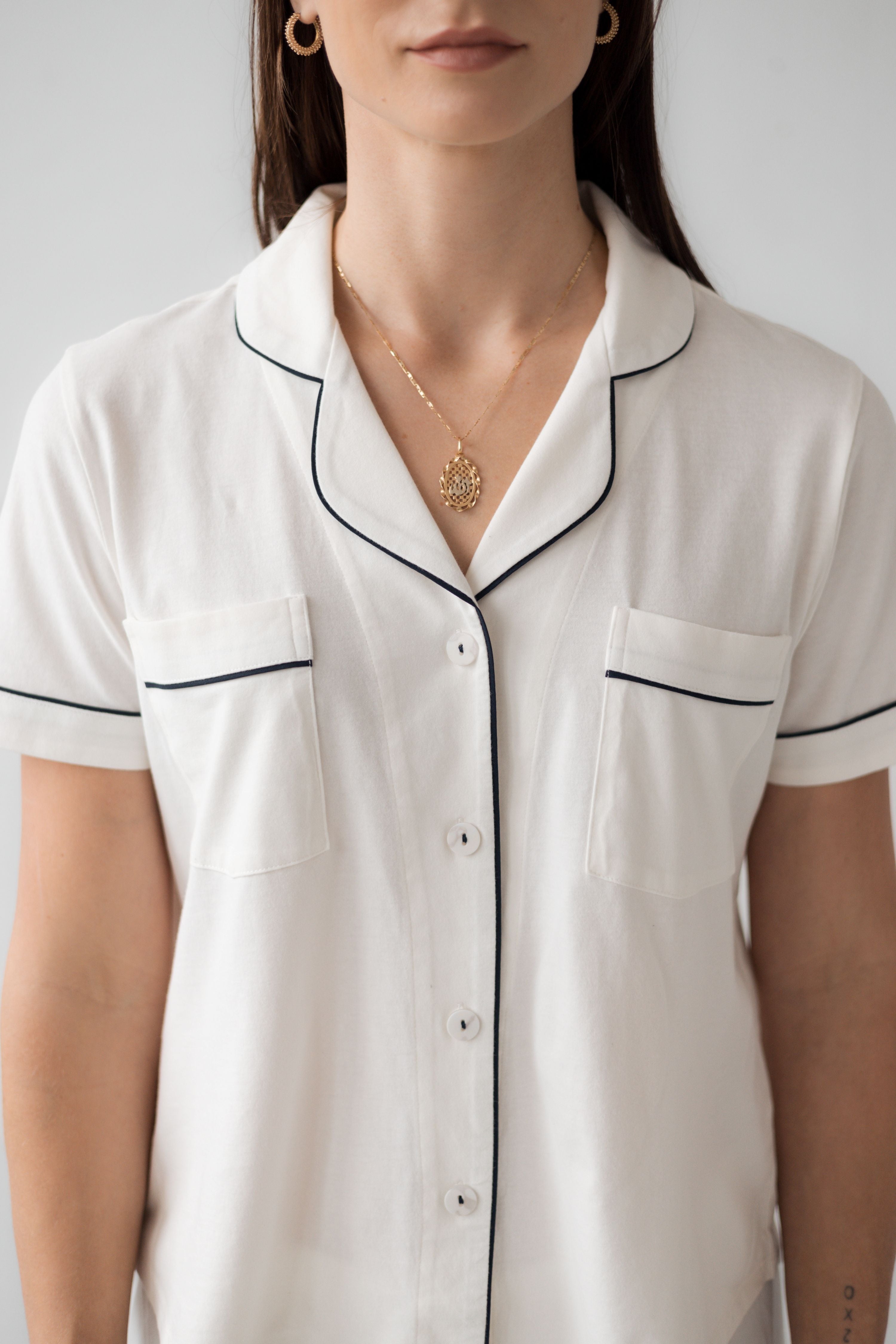 Classic Luxury Capri Pajamas in  Brushed Pima Cotton