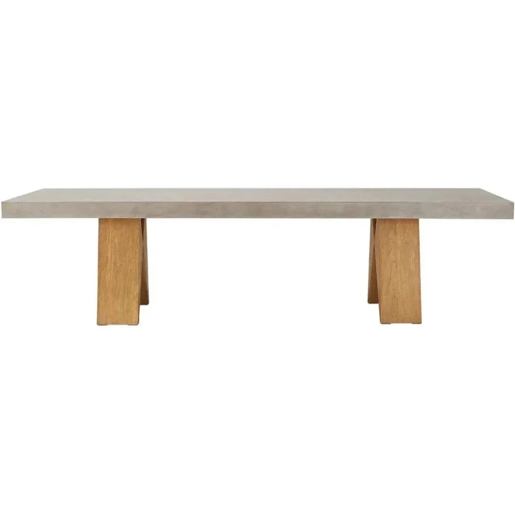 Clip 87 in Concrete  Slate Grey Outdoor Dining Table