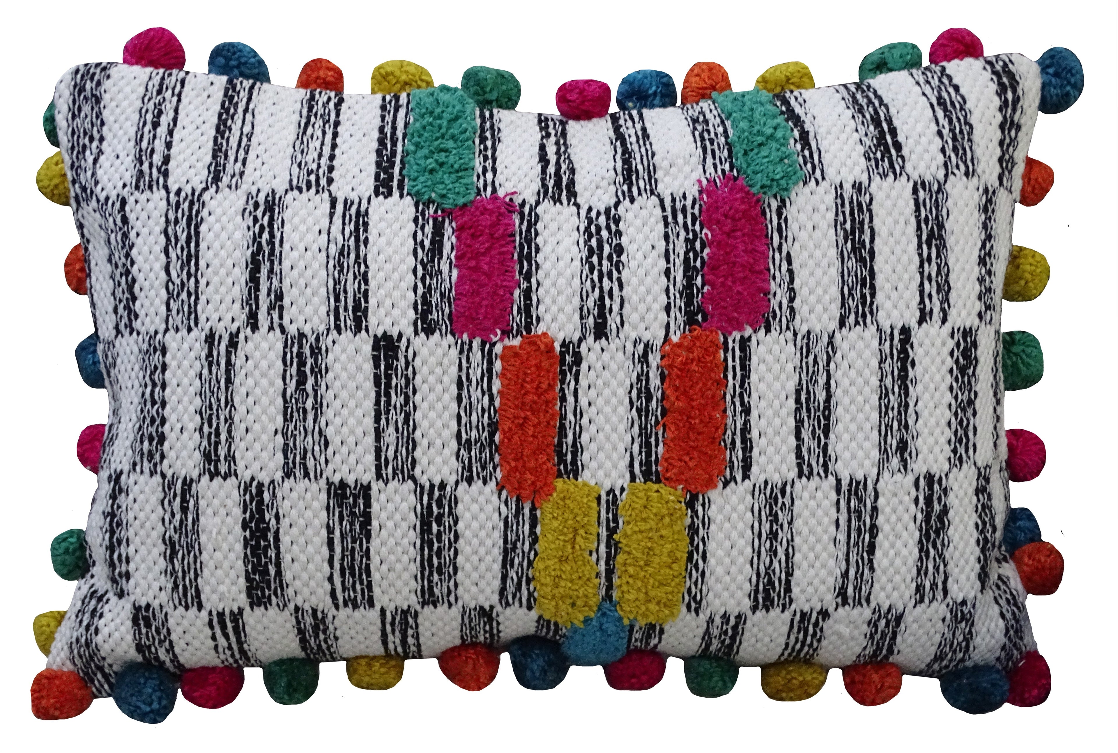 Handwoven 14"X 24" Throw Pillow for Decoration Vibhsa