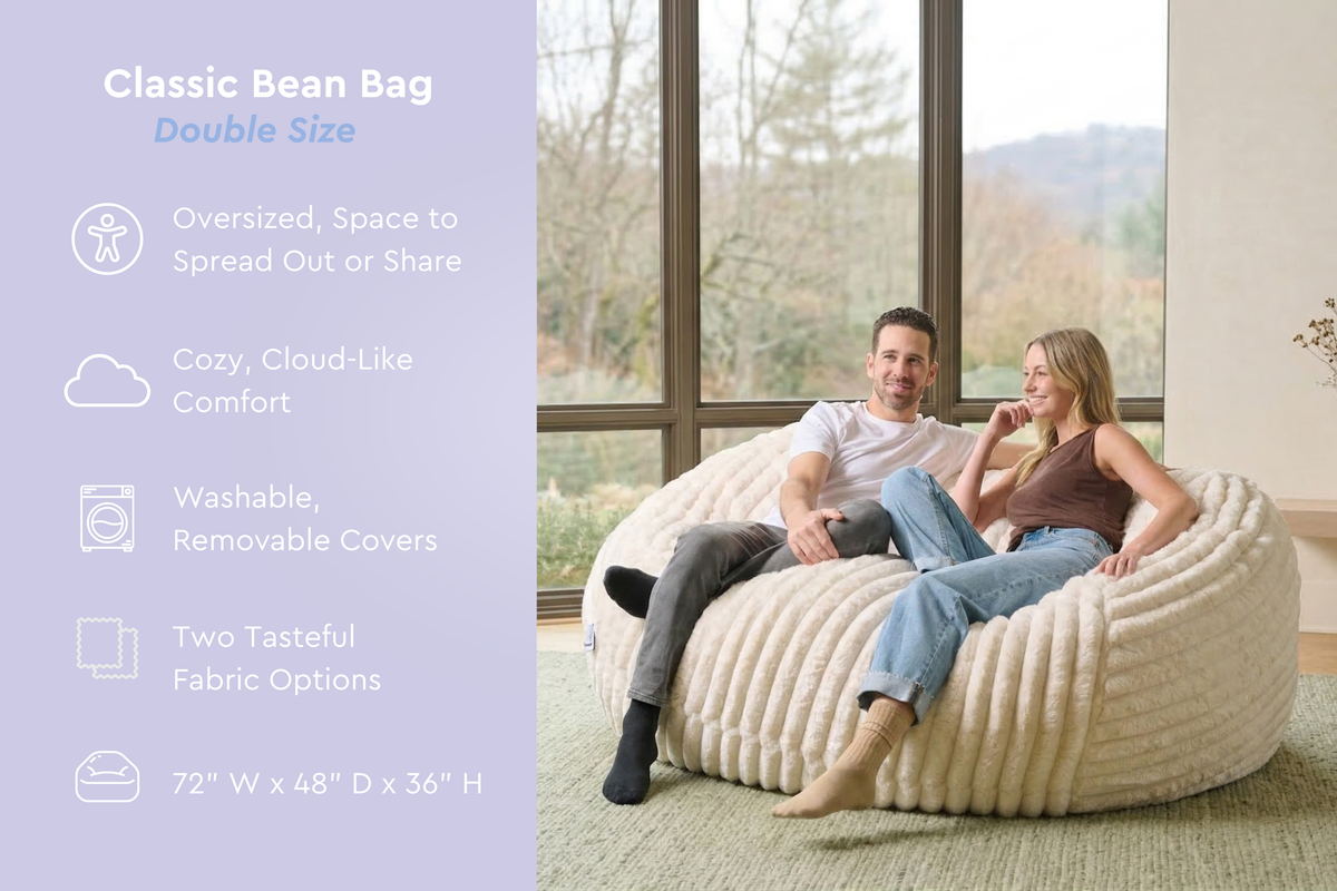 Cloud Comfort Bean Bag (Double) Moon Pod