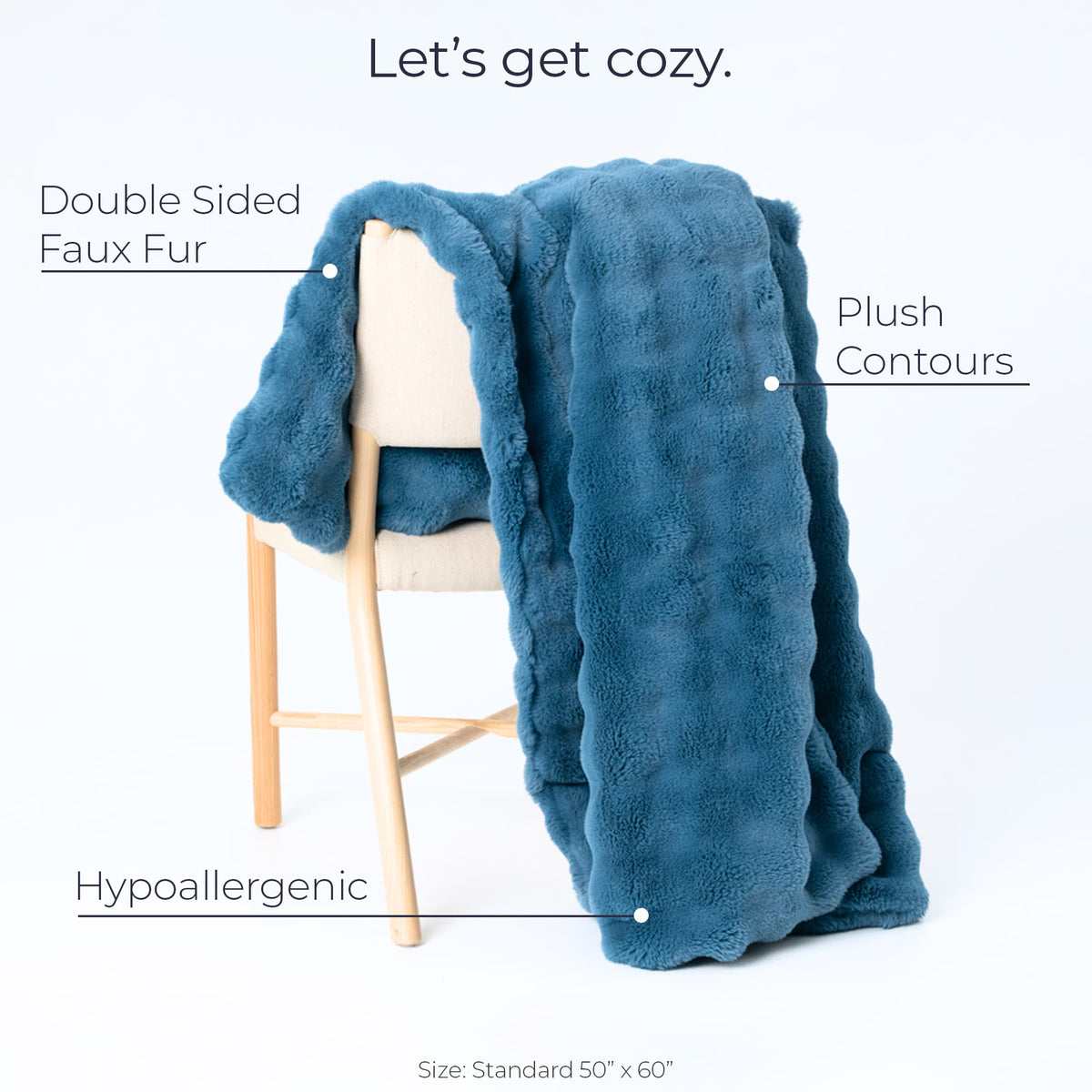 Cosmic Wave Throw Blanket Moon Pod