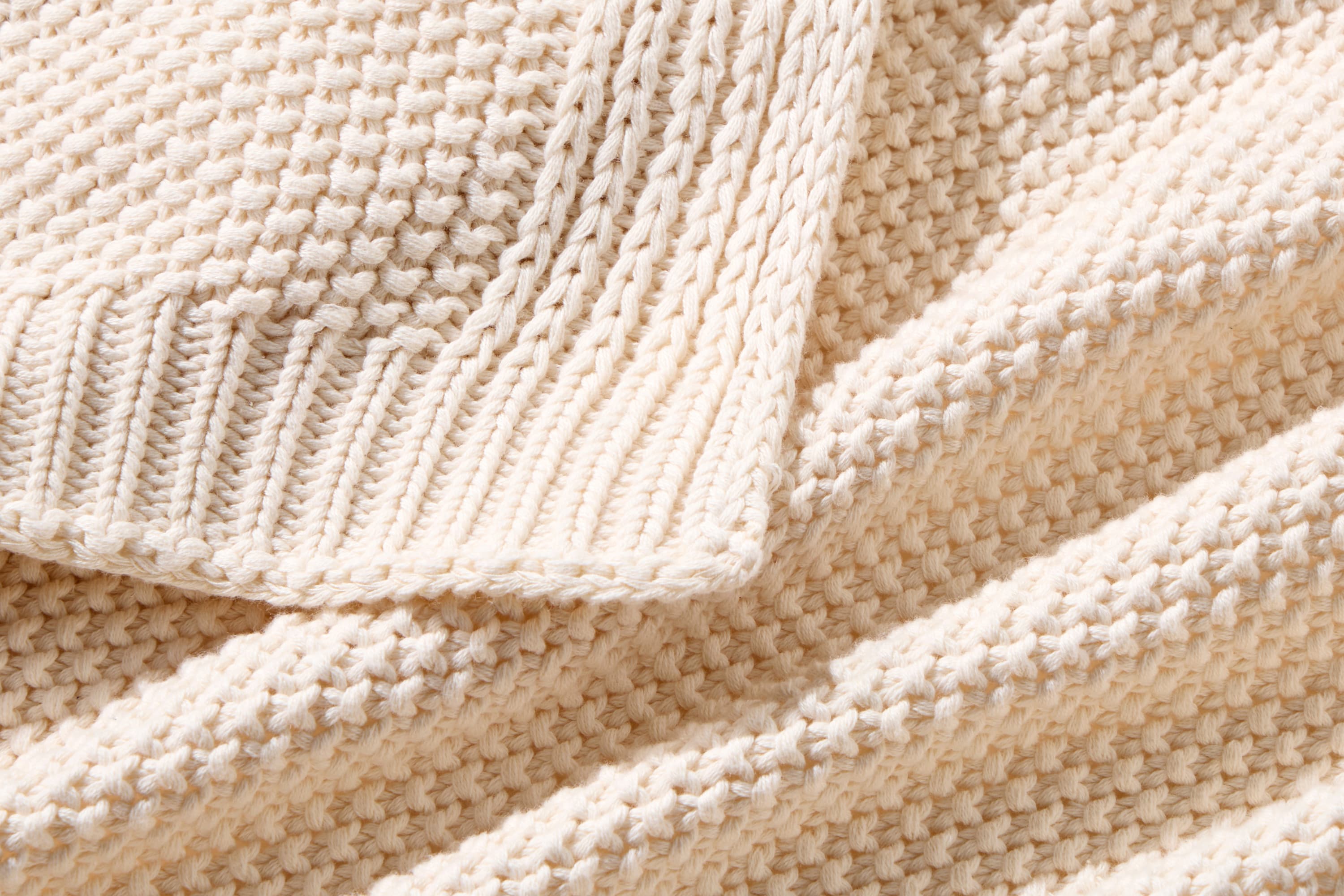 Seed Stitch Cotton Throw Blanket Galaxy Home