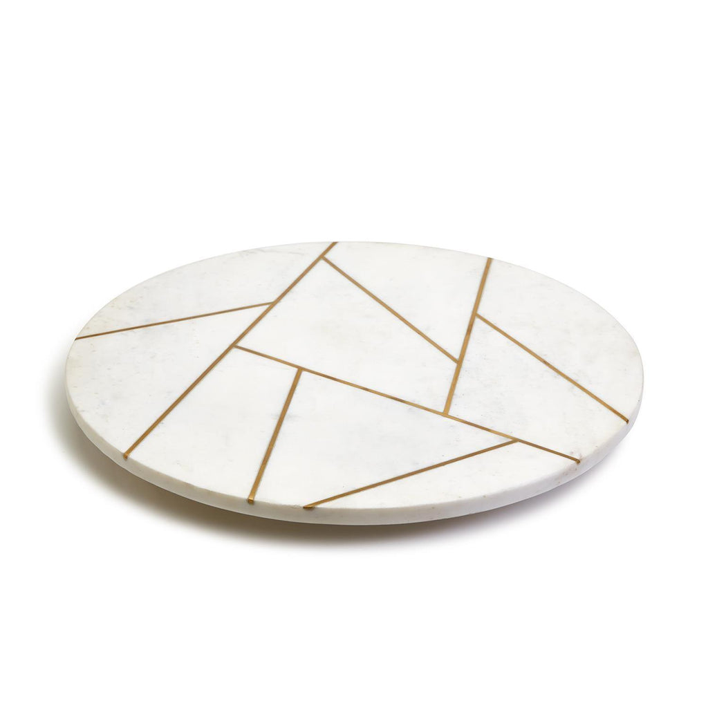 Marble & Gold Lazy Susan Gia Roma