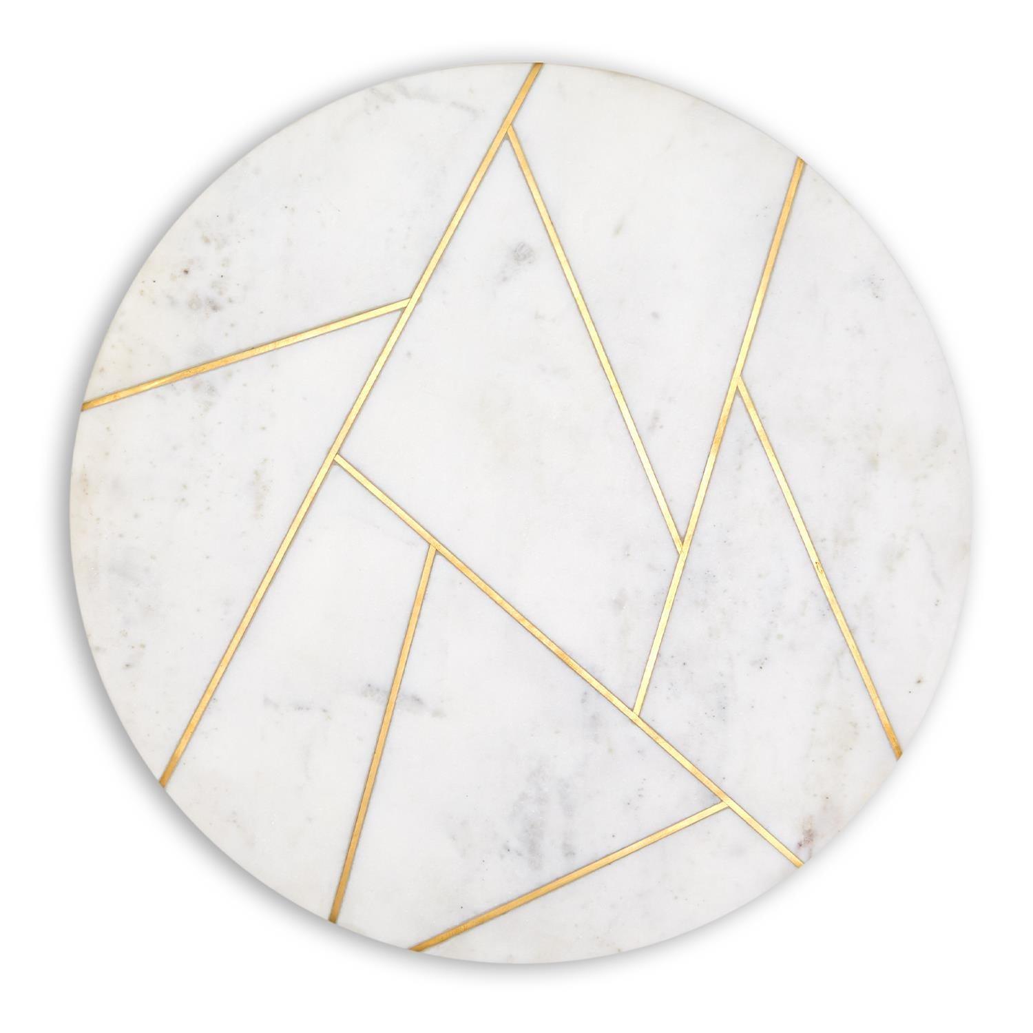 Marble & Gold Lazy Susan Gia Roma