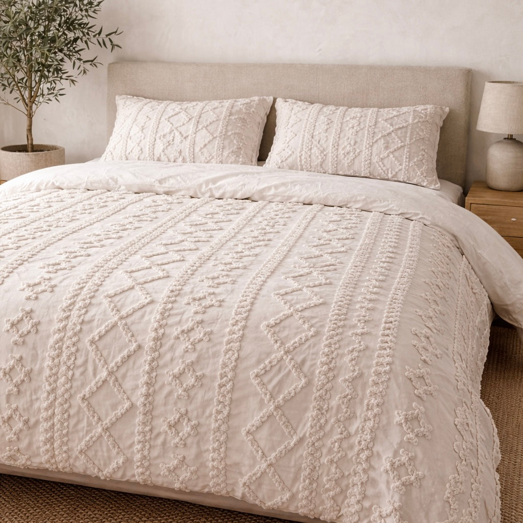 Sonoma Tufted Duvet Cover Set Busa Designs